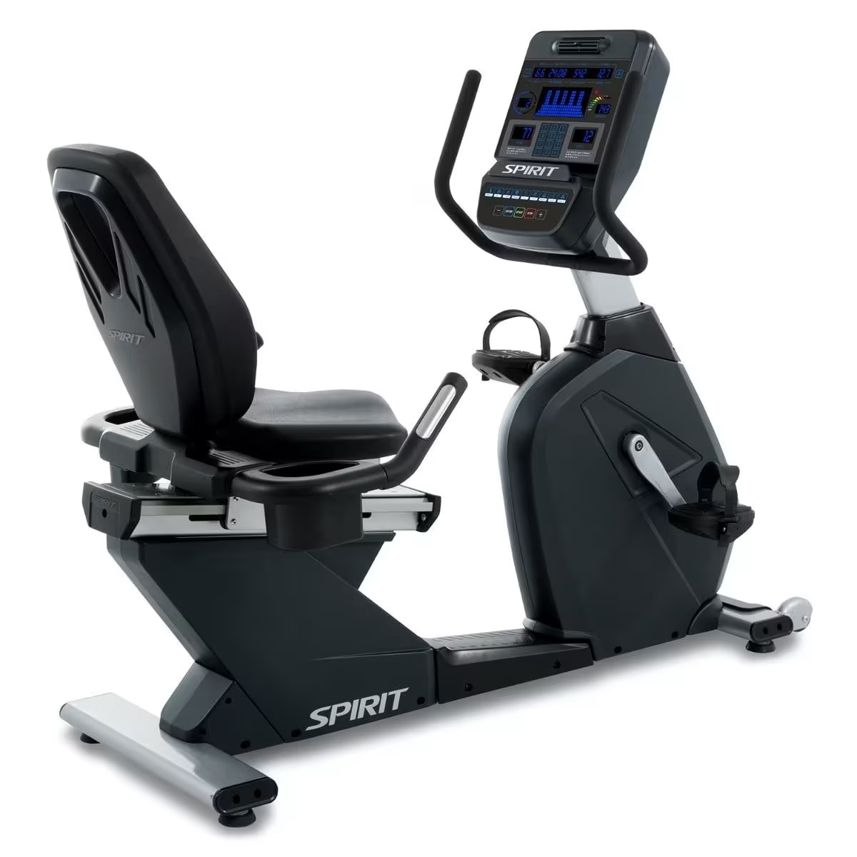 Spirit Fitness Recumbent Bike, Graphite Gray
