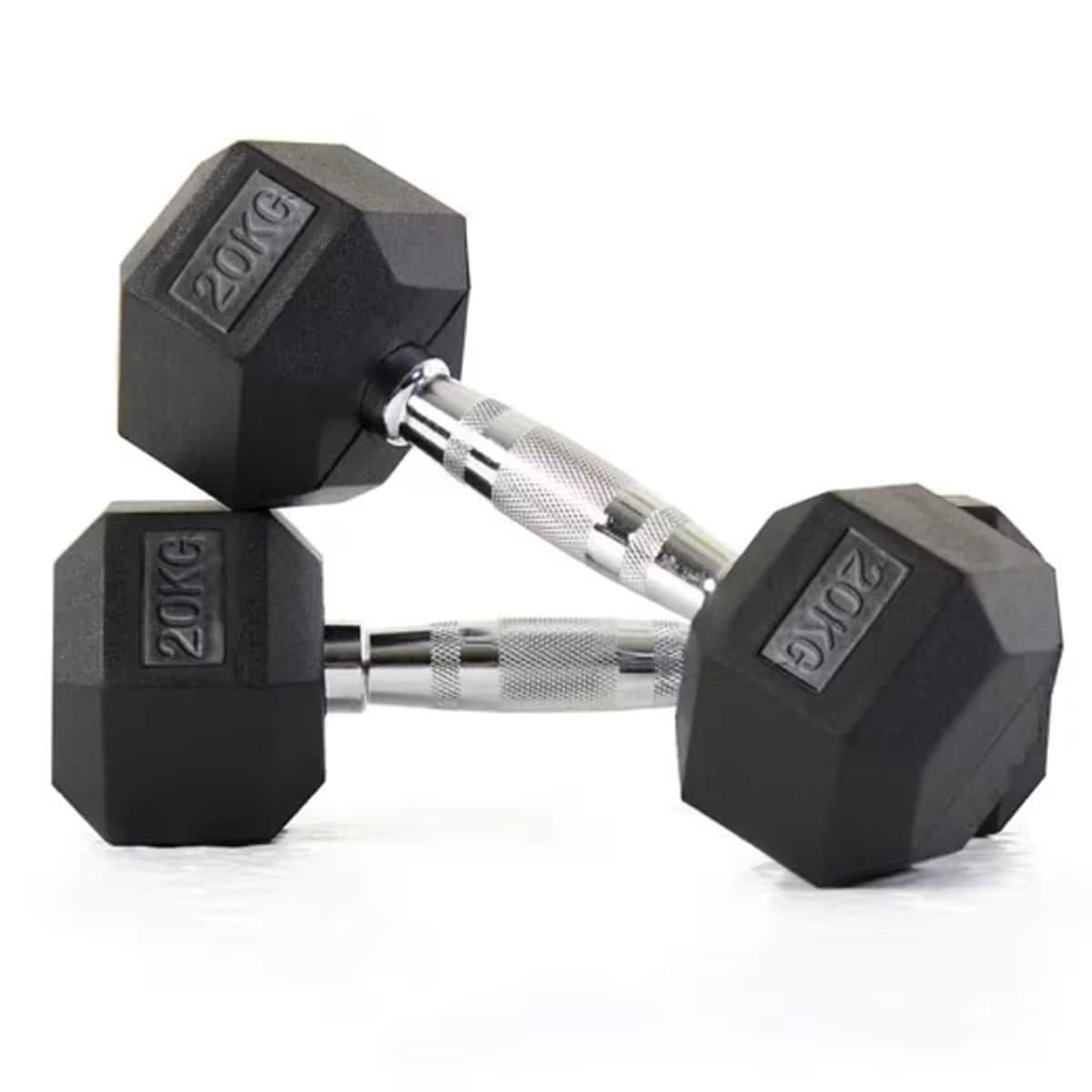 Murano Rubber Hex Dumbbell Pair, 20 Kg