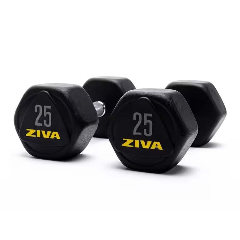 Ziva Performance Hexagon Steel Dumbbell