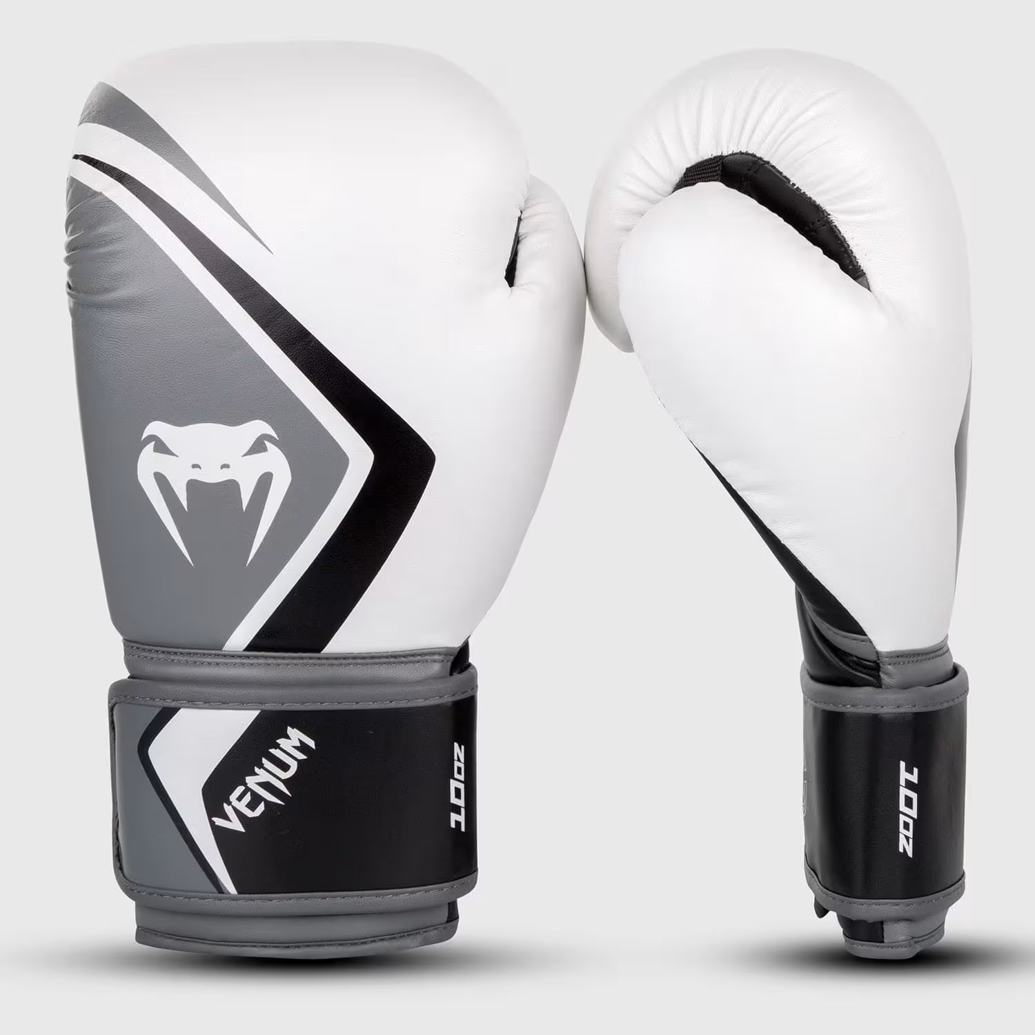 Venum Contender 2.0 Boxing Glove, White/Grey/Black