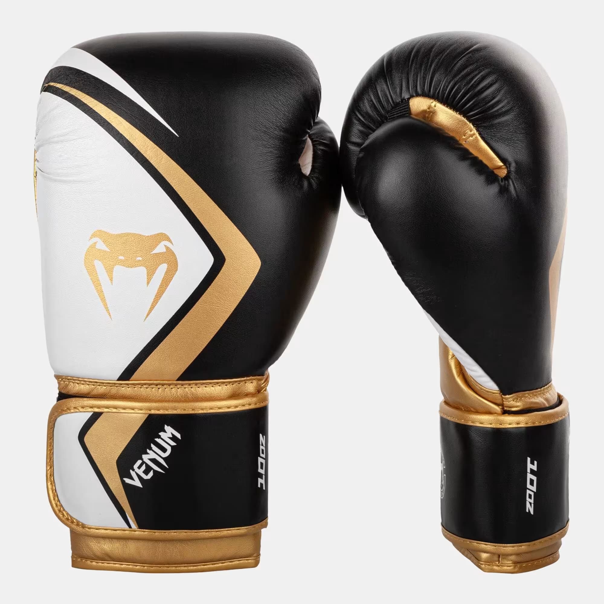 Venum Contender 2.0 Boxing Glove, Black/White, Gold