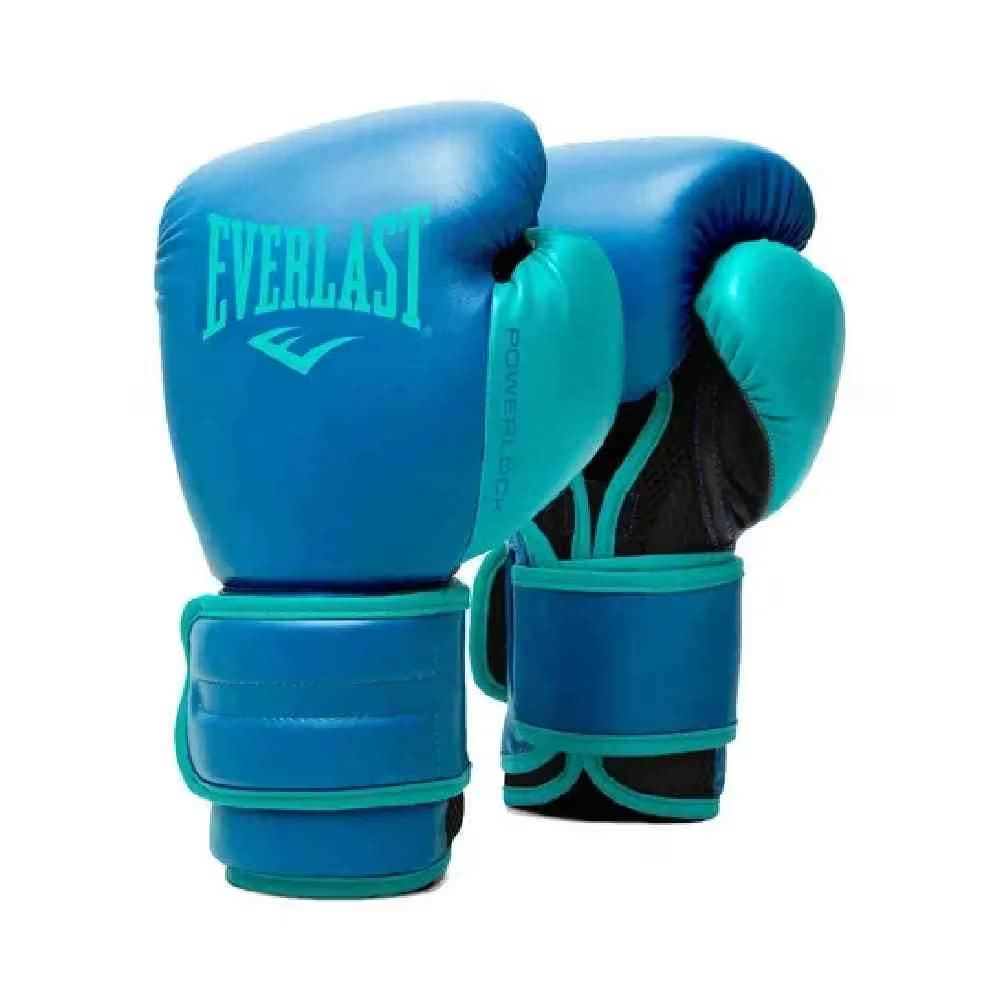 Everlast 12 Oz Powerlock 2 Training Gloves, Blue