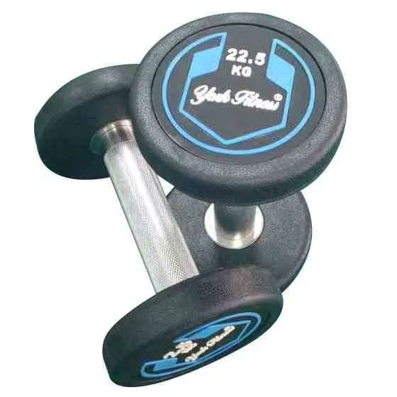 York Fitness Round Rubber Dumbbell