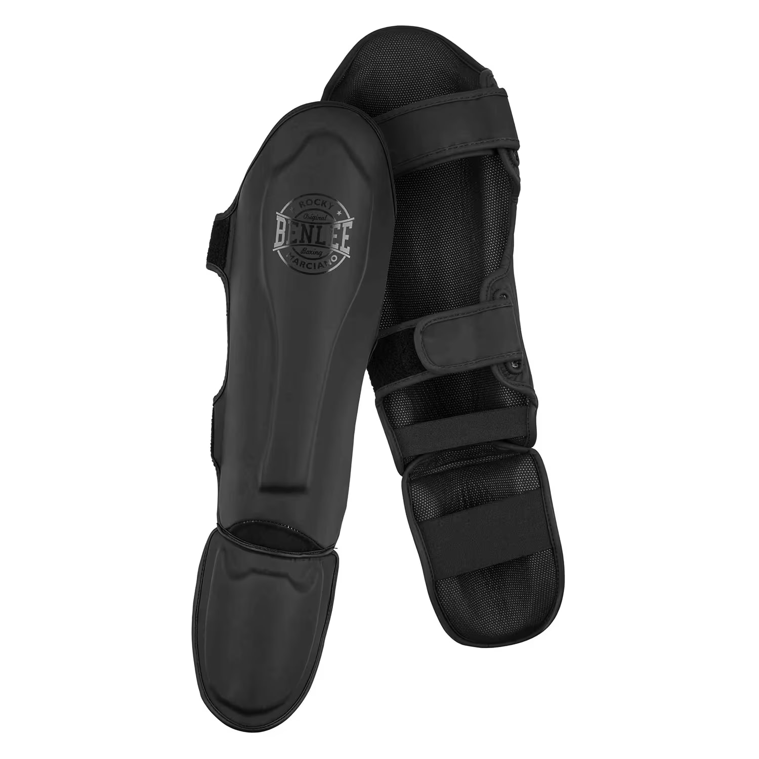 Benlee Black Label Claudius Artificial Leather Shin'N Step Guard, Black