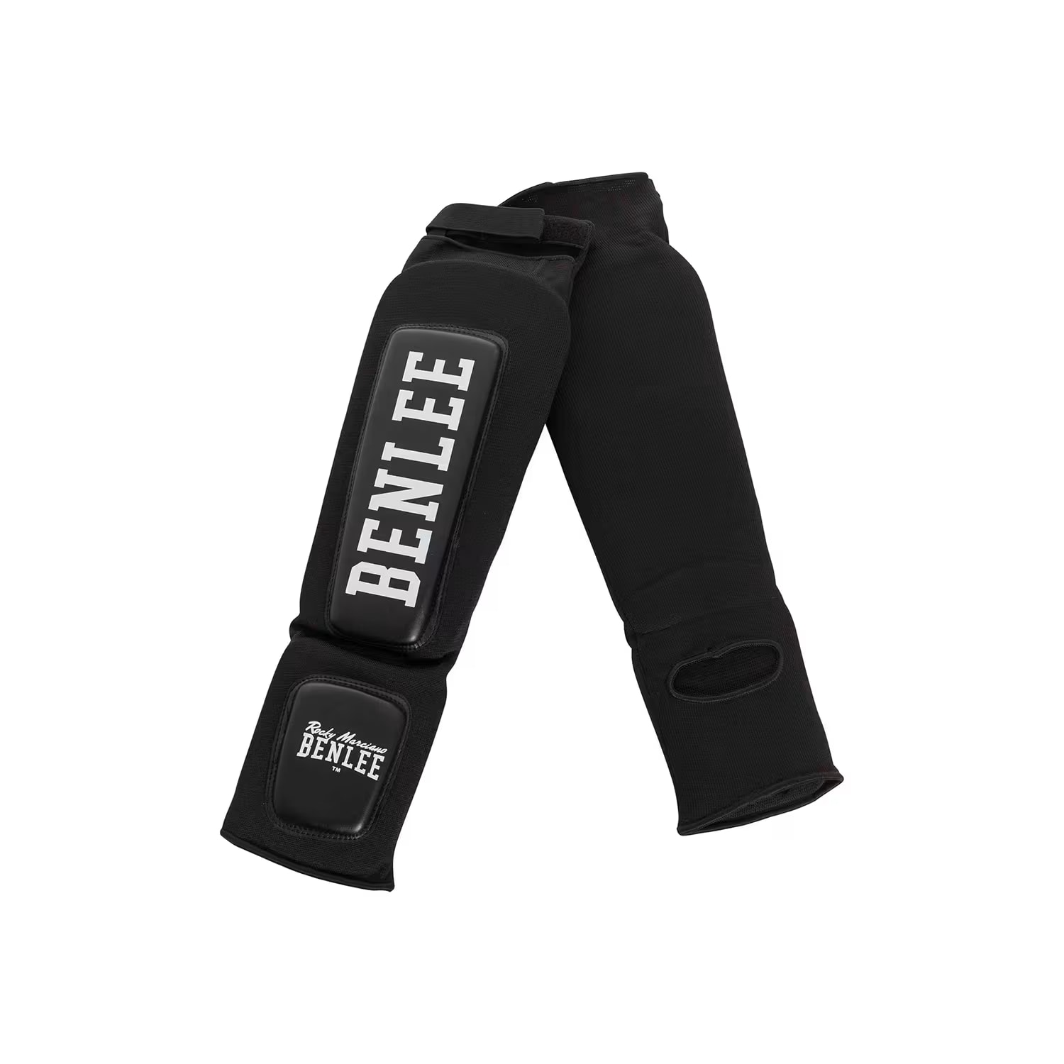 Benlee S/M Flexy Artificial Leather Shin'n Step Guard, Black