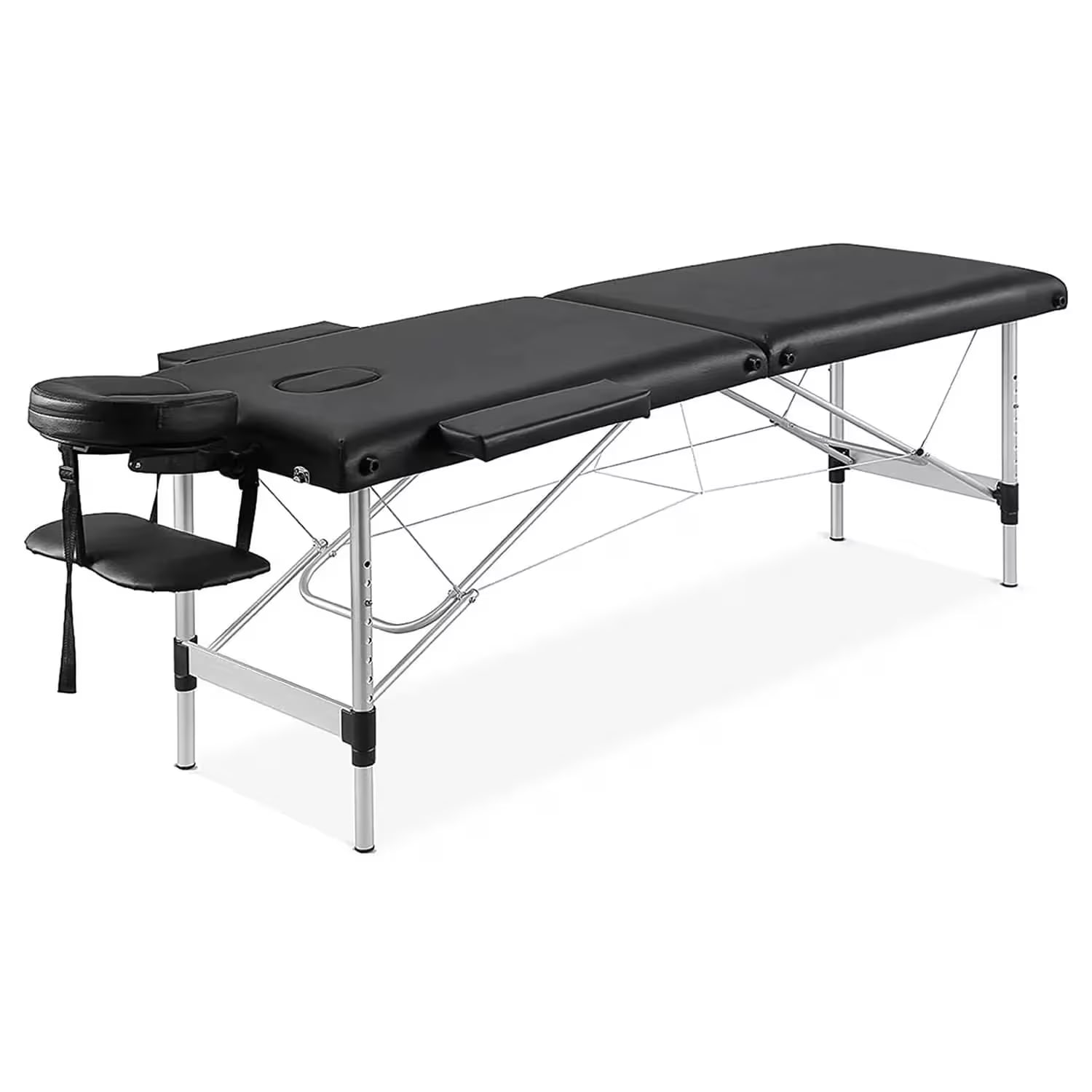 Generic Portable Massage Table Bed with Carrying Bag & Accessories, Aluminum frame
