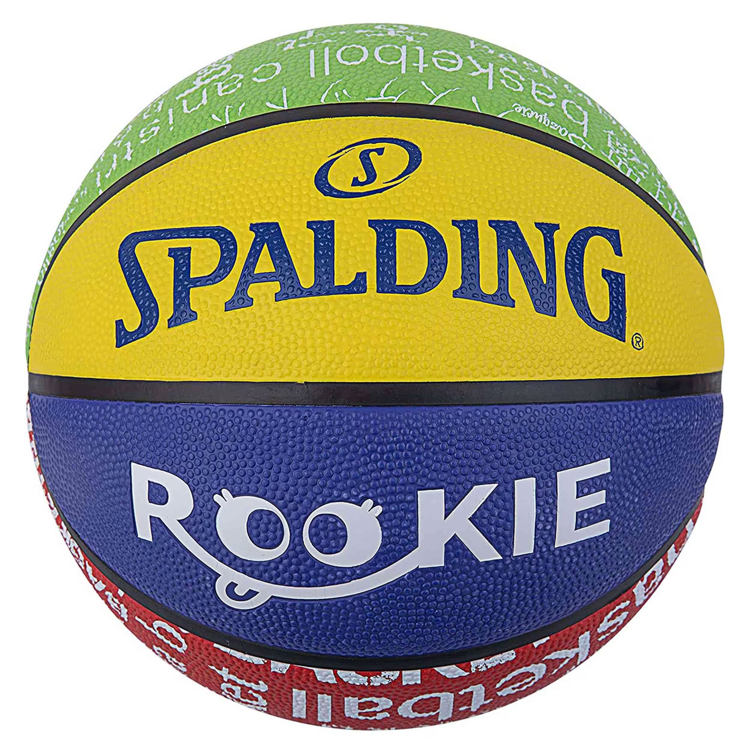 Rookie Series Multi Color Size 5 Rubber Basketball
