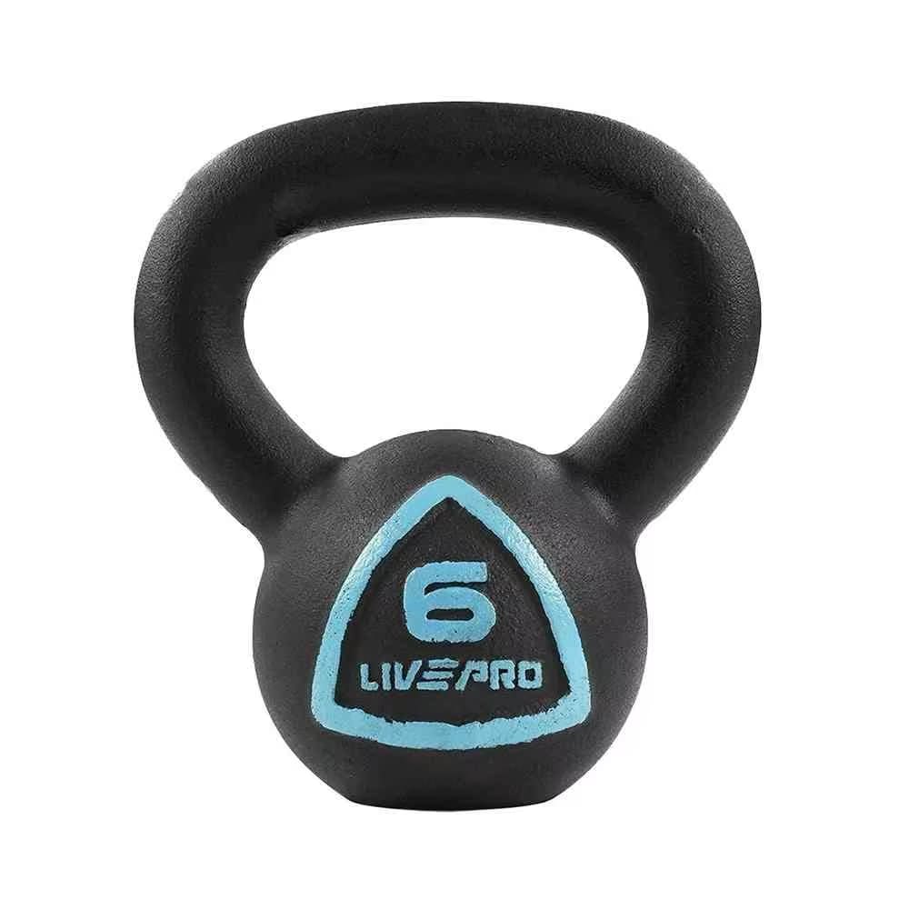 LivePro Cast Iron Kettlebell, 6 Kg