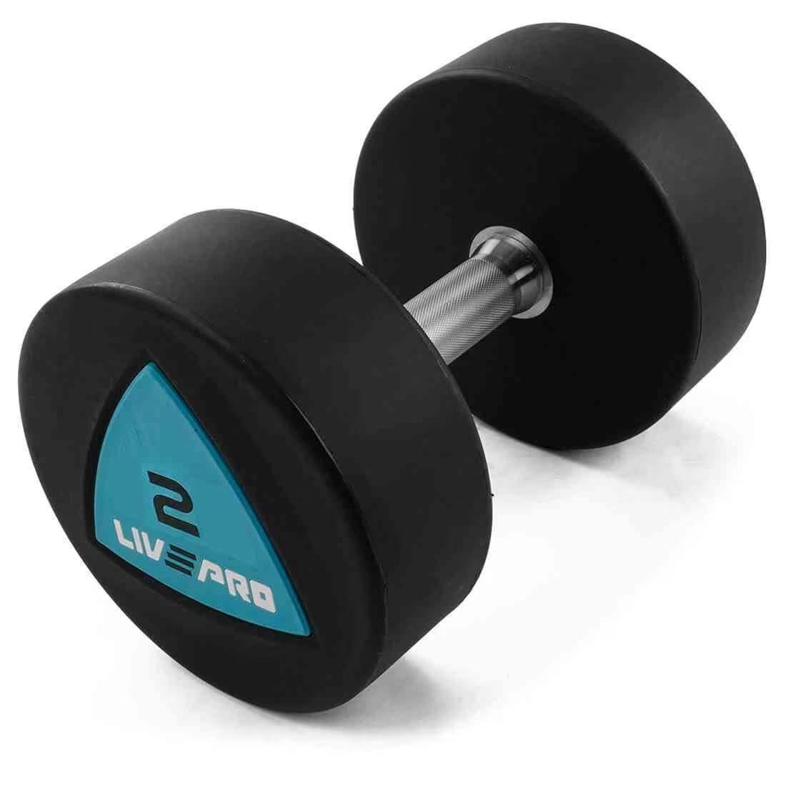 Livepro Urethane Dumbbell Set Pair 2 Kg to 20 Kg (10 Pair)