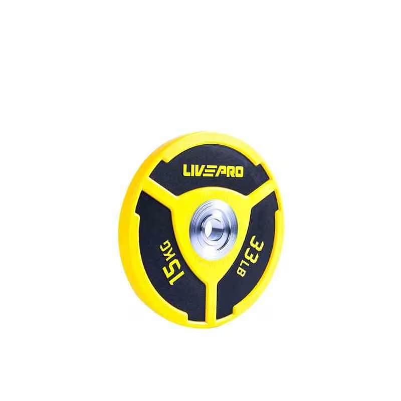 Livepro Urethane Double Coloured Elite Bumper Plate 15 Kg