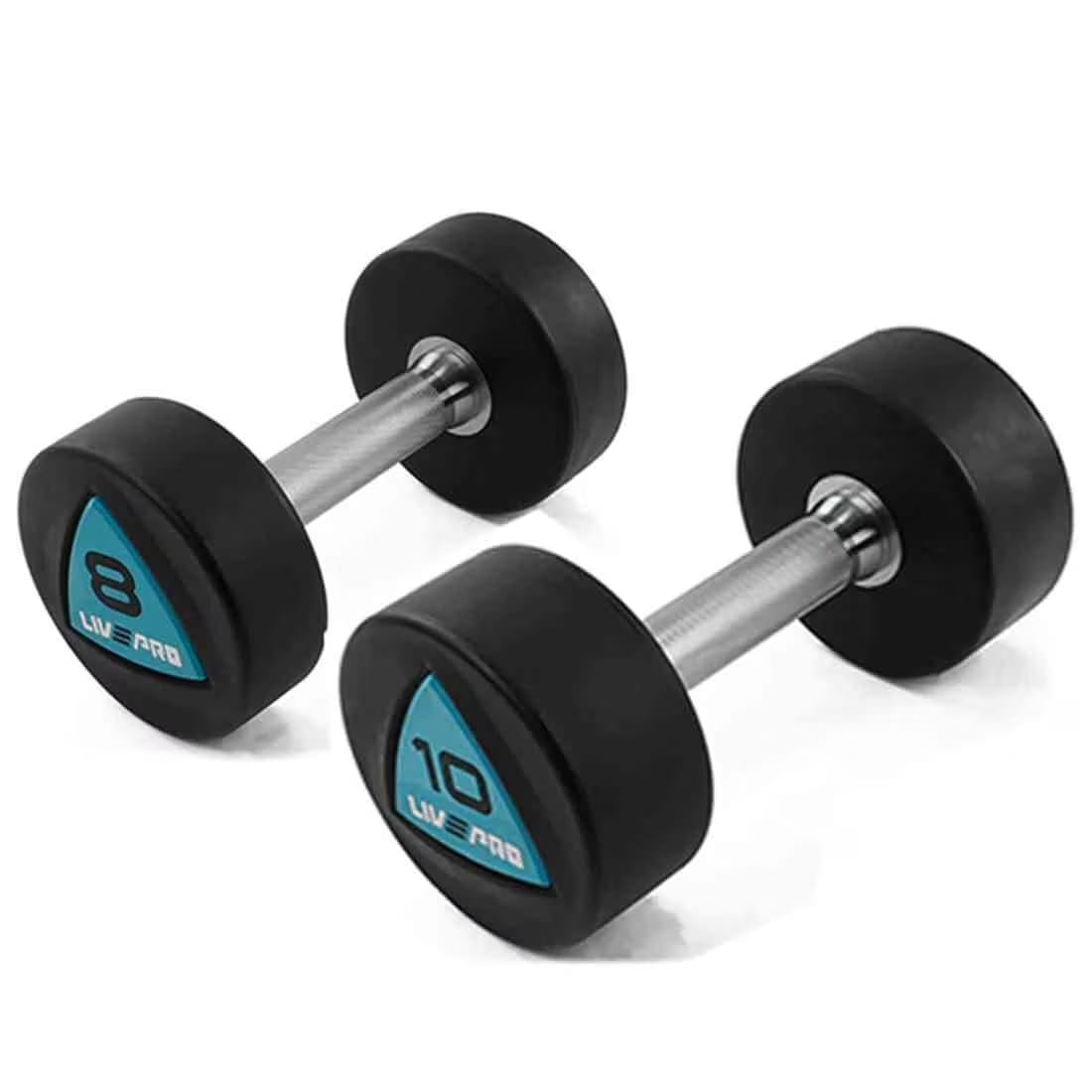 Livepro Urethane Dumbbell Set Pair 42 Kg to 60 Kg (10 Pair)