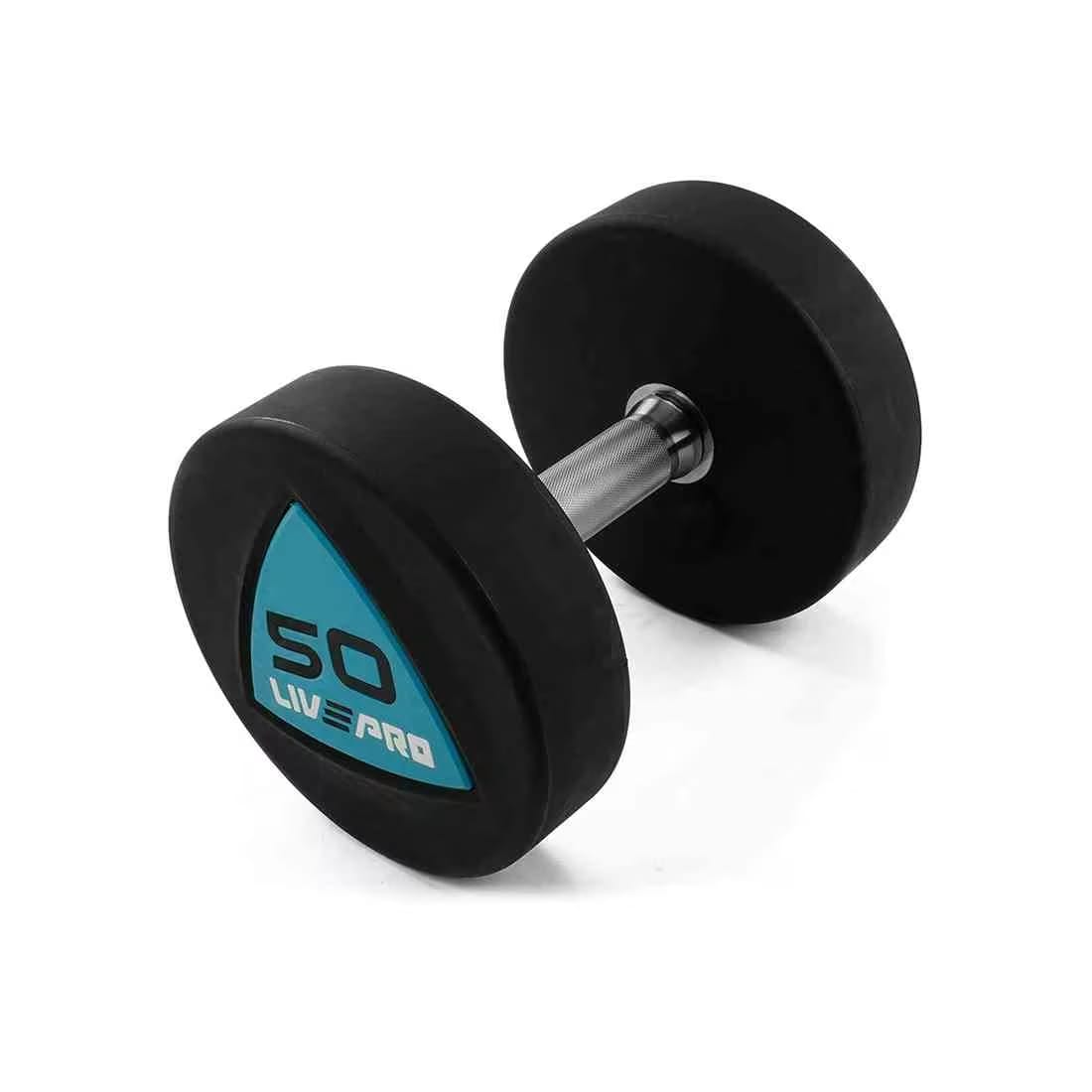 Livepro Urethane Dumbbell Set Pair 42 Kg to 60 Kg (10 Pair)