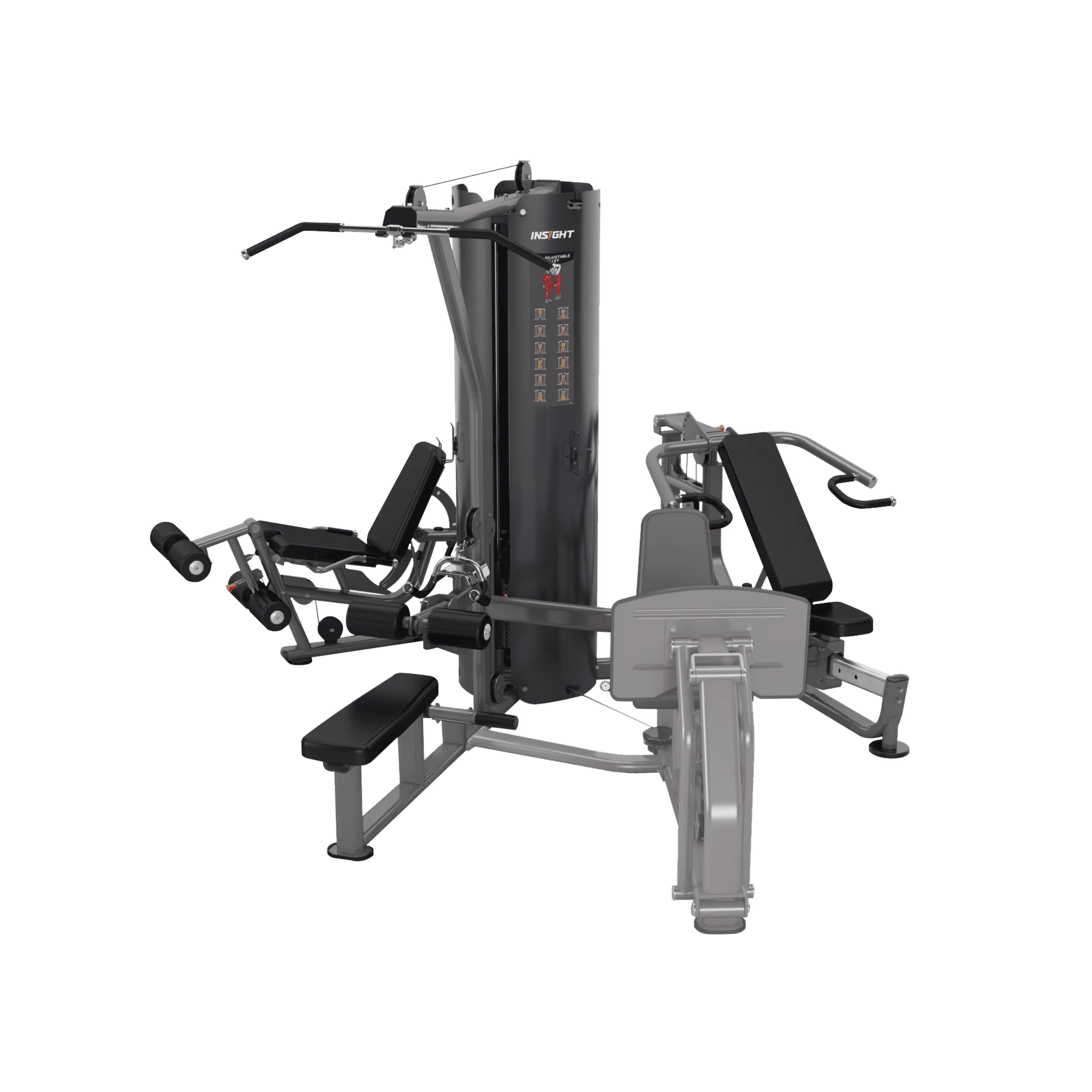 Insight Fitness 4 Stack Multi Station with Leg Press