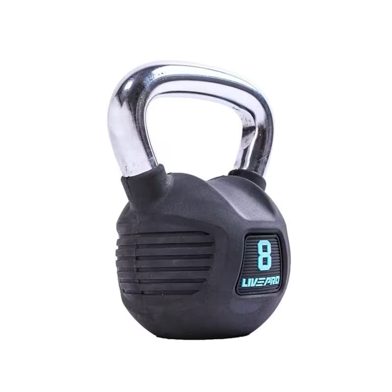Livepro Premium Rubber Kettlebell 10Kg