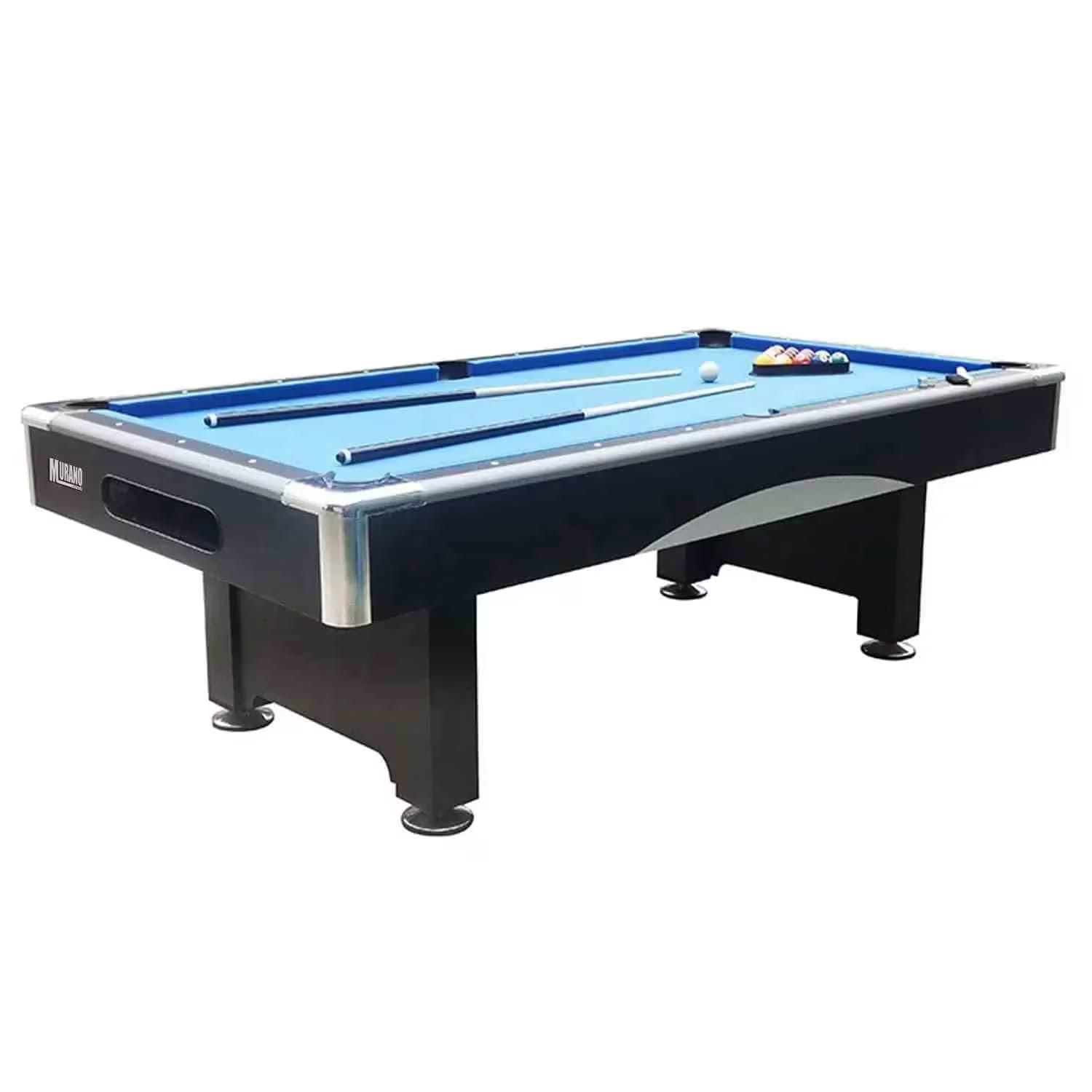 Murano Wooden Pool/Billiard Table, Blue, 9 Feet