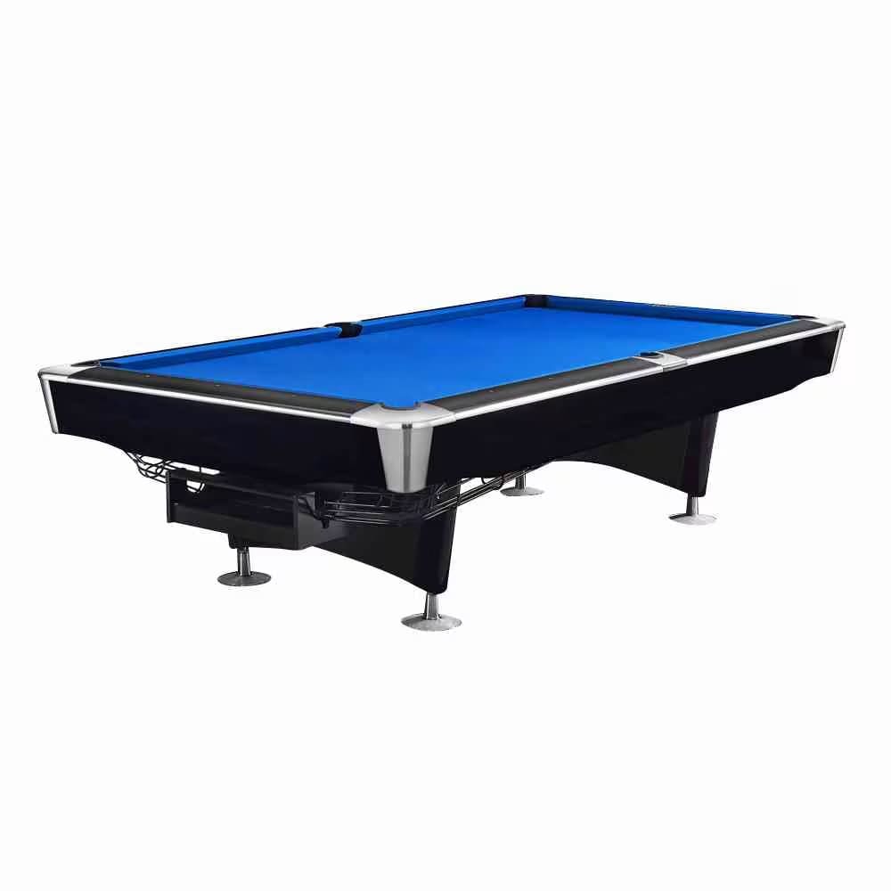 Noble Princely 9ft Marble Top Pool Table, Black