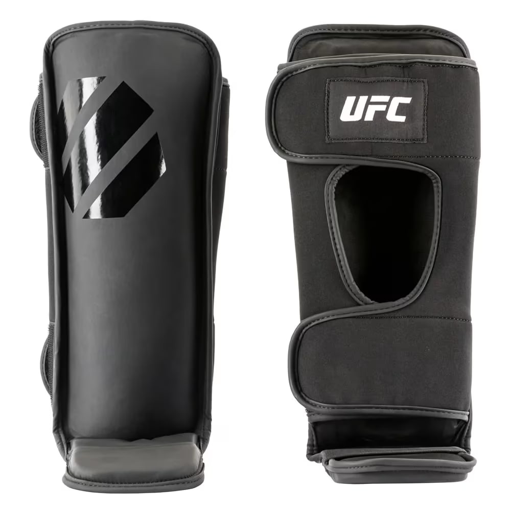 UFC Pro Tonal Grappling Shin Guard- Black, XL