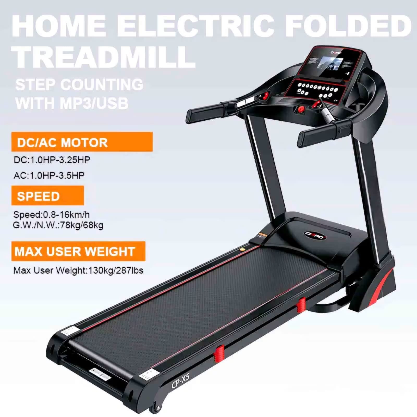 Murano 3.HP Home Use Treadmill CP- X5