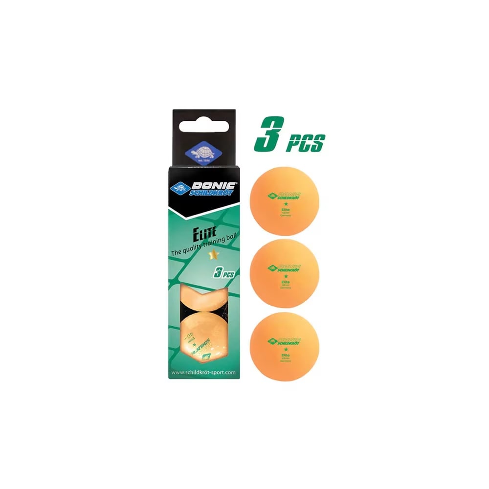 Donic Table Tennis Ball 1-Star Elite Ball (1*3) Orange