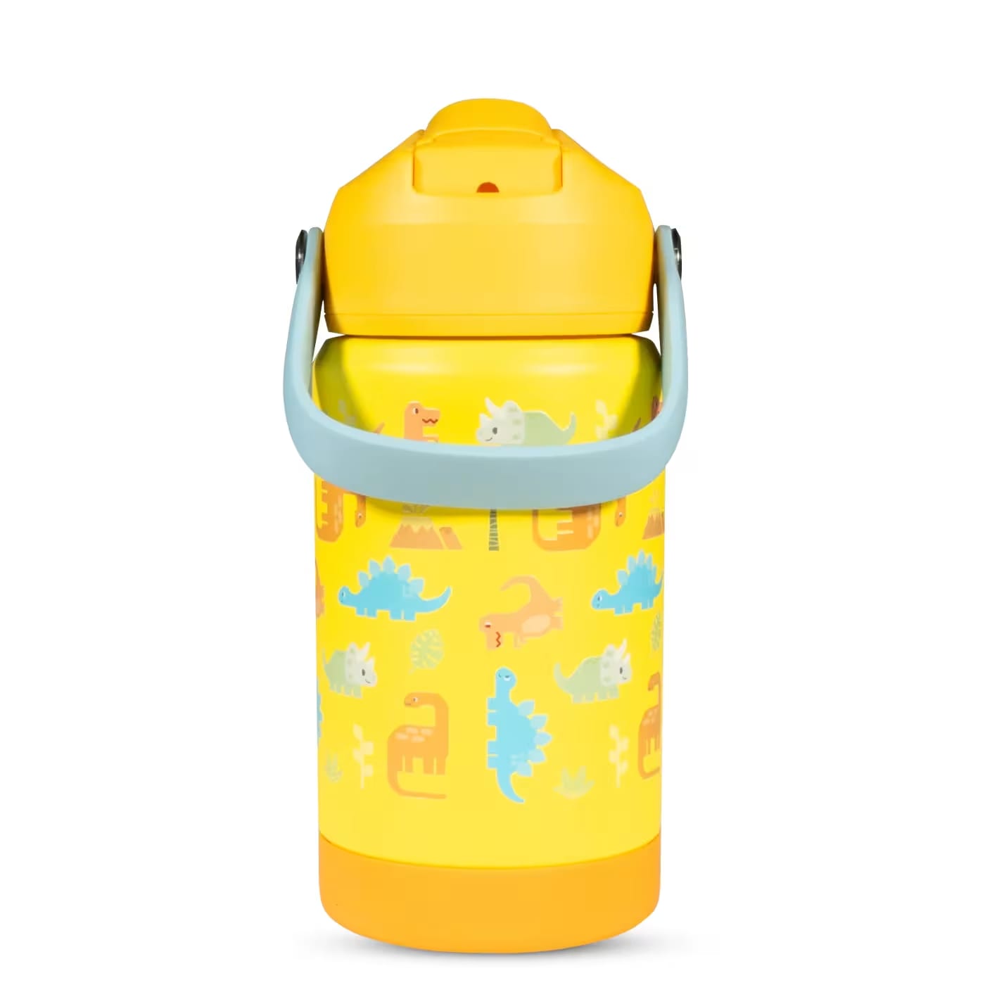 WAICEE Beige Dinosaur 2.0 Water Bottle with Handle - 12Oz/350ml