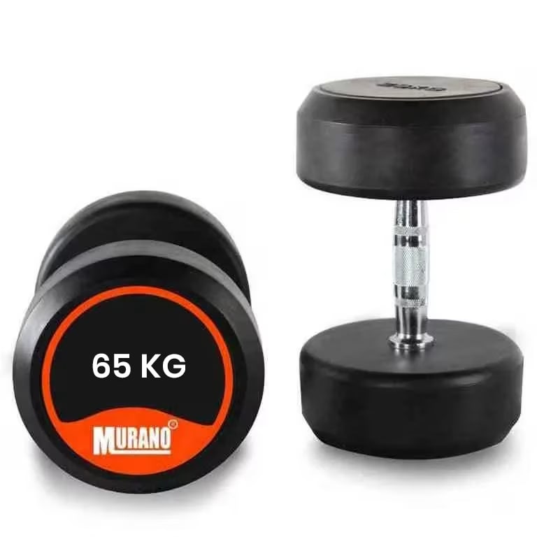 Murano Premium TPU Round Dumbbell Pair, 65 Kg