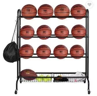 Dawson Sports Ball Storage Cart (104cm x 42cm x 118cm)