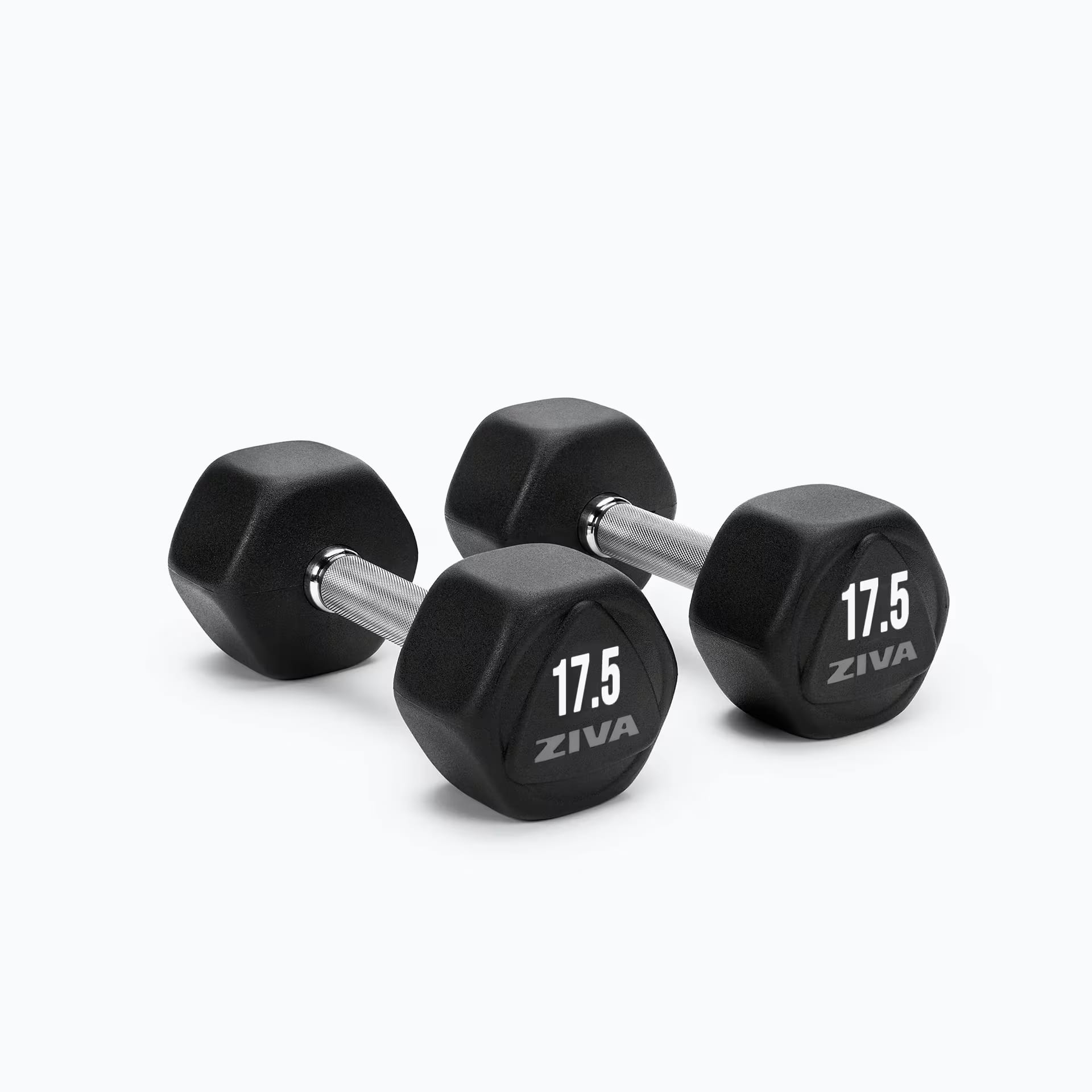Ziva Performance Hexagon RPU Dumbbells 17.5kg