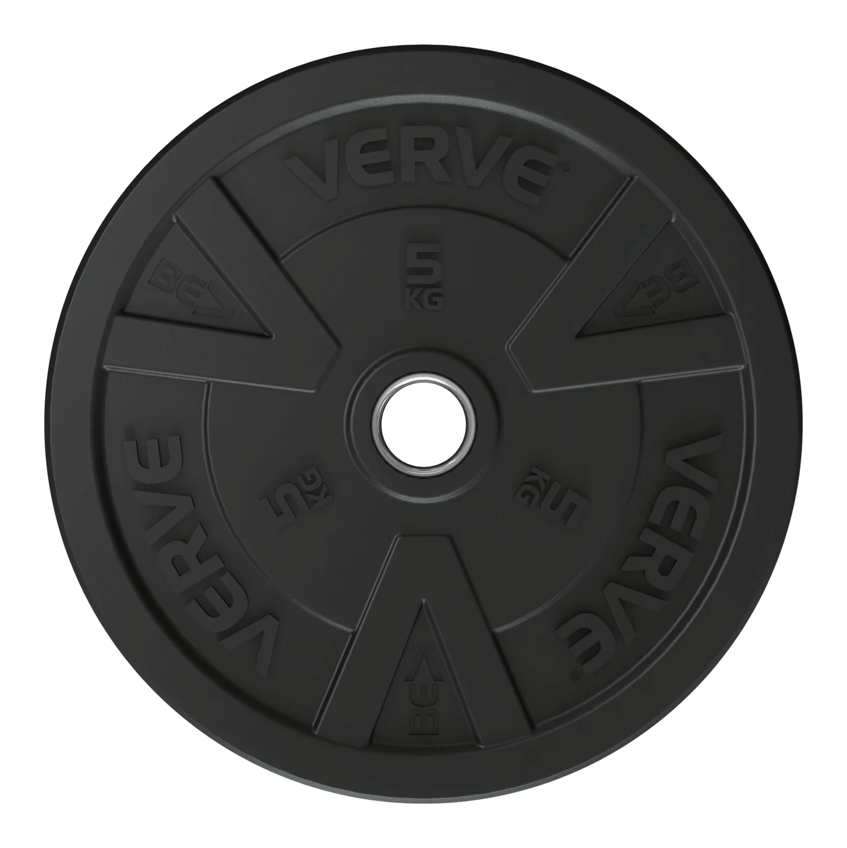  VERVE BLACK RUBBER  BUMPER PLATE 5KG IR91030B