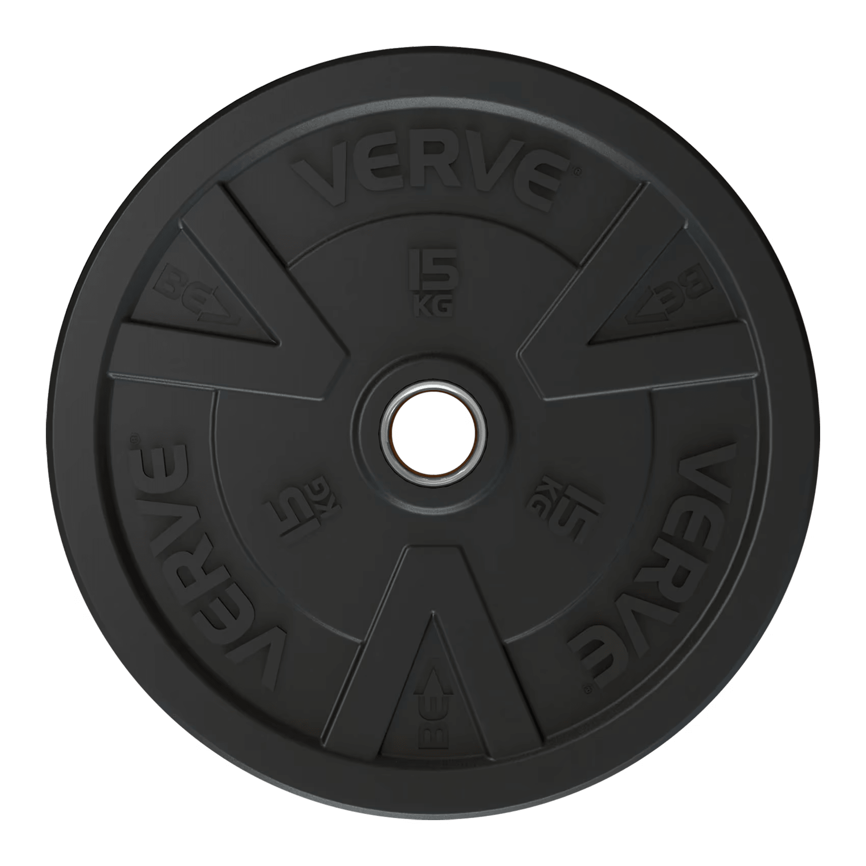  VERVE BLACK RUBBER  BUMPER PLATE 10KG IR91030B 