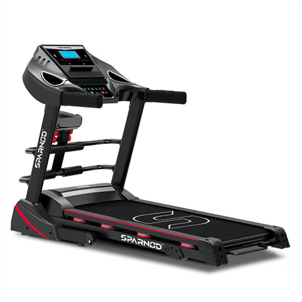 Sparnod Fitness STH-3500 (2 HP DC Motor) Multifunctional Complete Workout home treadmill