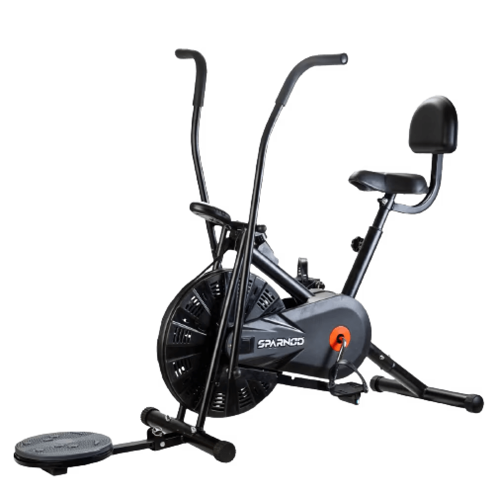 Sparnod Fitness SAB-05 Dual Action Air Bike with Back Support
