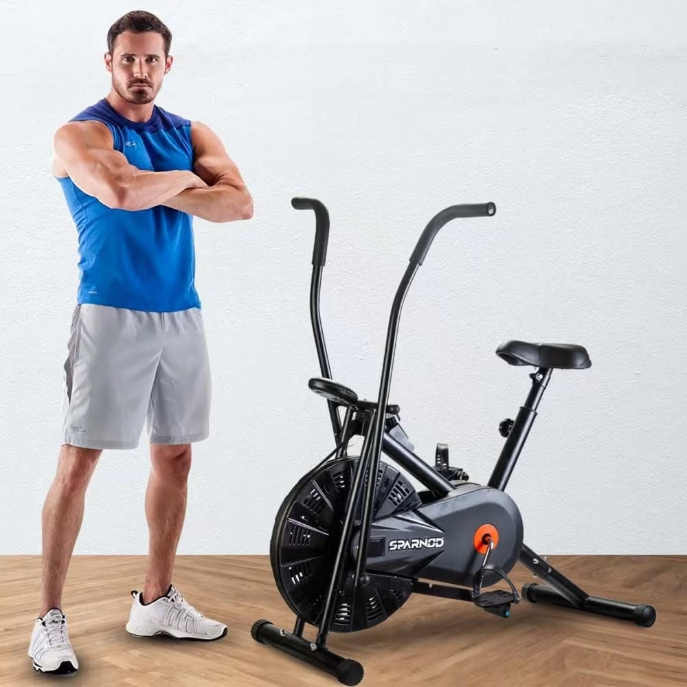 SAB-06_R Upright Air Bike Exercise Cycle for Home Gym