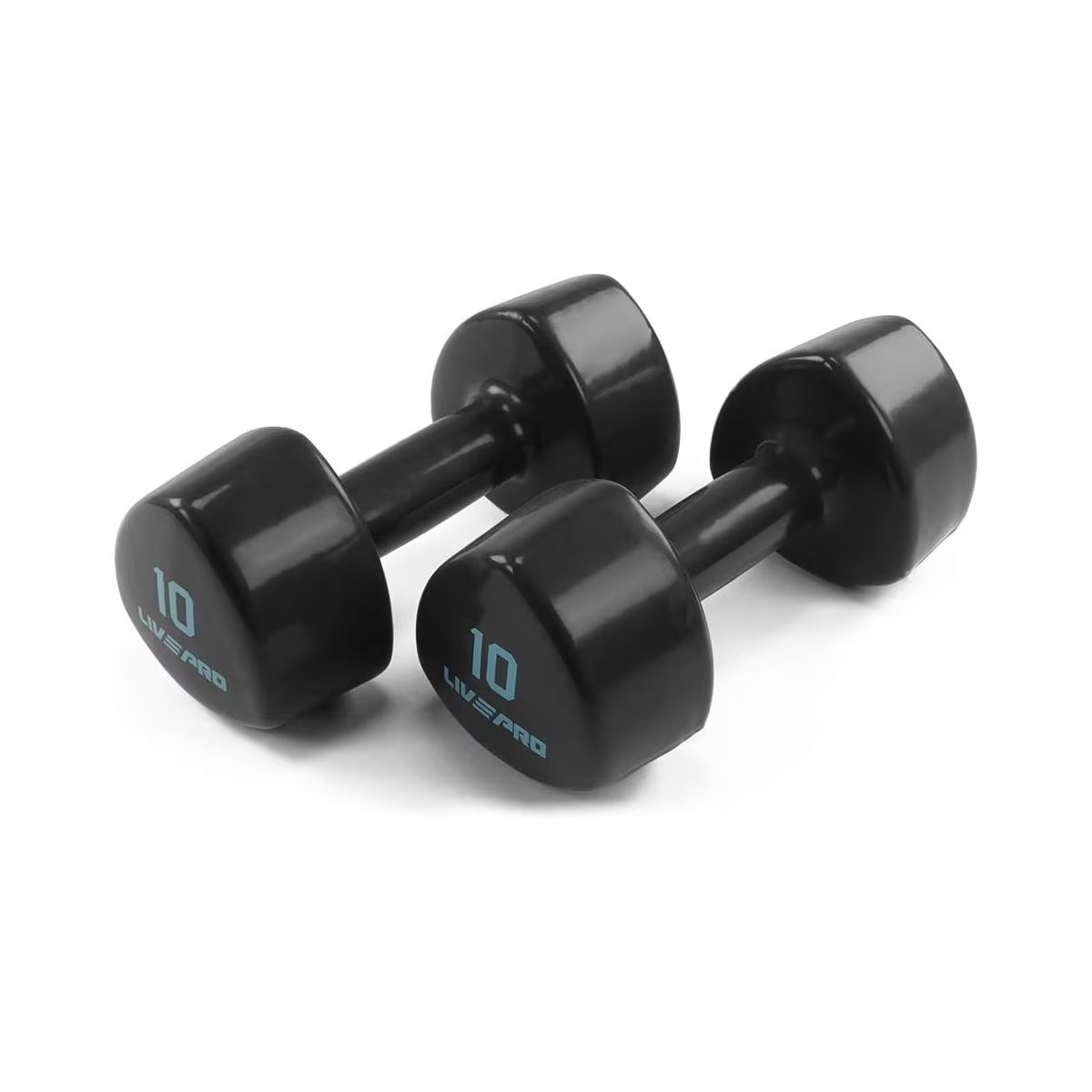 Livepro Studio Dumbbells 10Kg LP8070 Black Pair