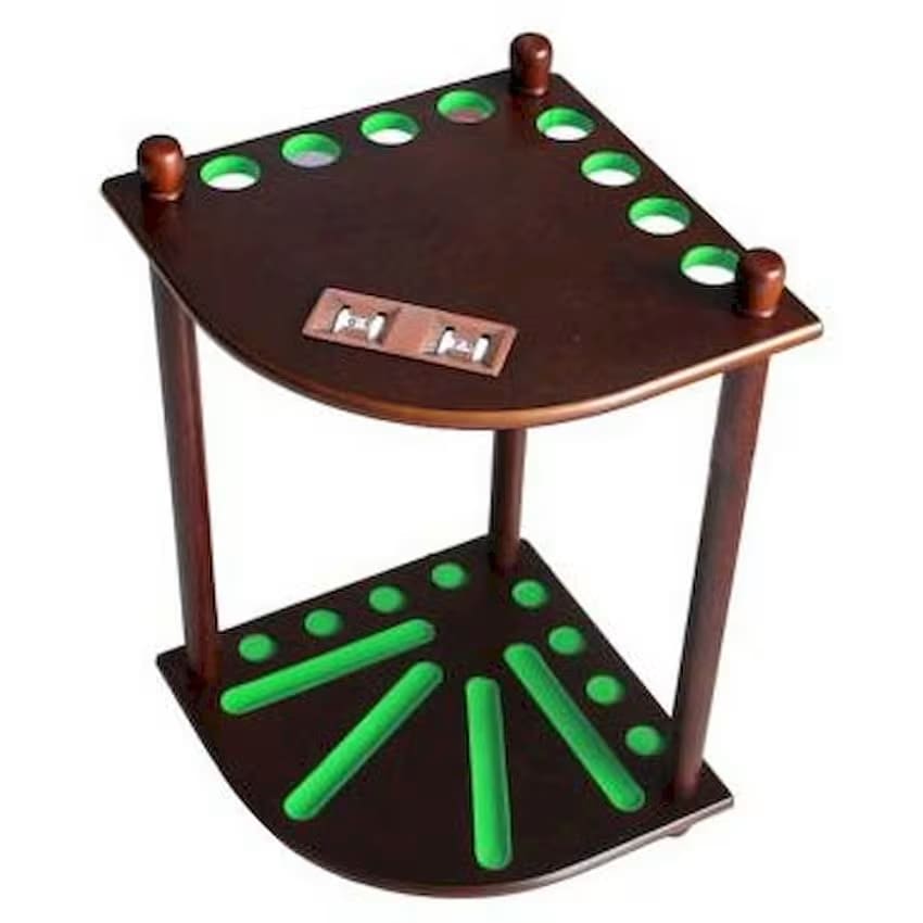Ta Sport 8 Holes Cue And Ball Rack Mahogany