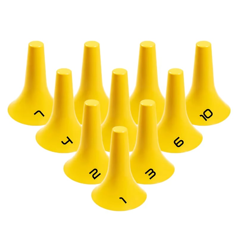 Dawson Sports Numbered Sphere Cones 9" (Set of 10)
