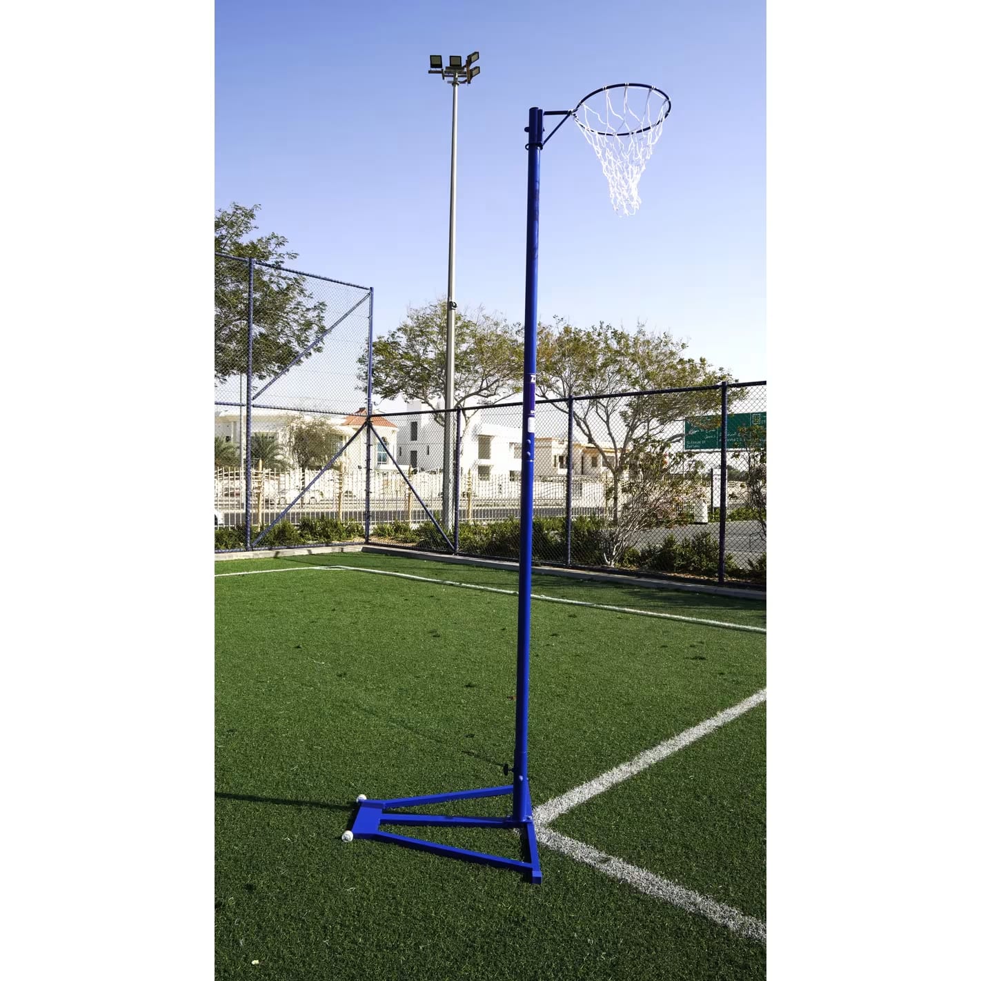 Dawson Sports Netball Post with Net - Freestanding