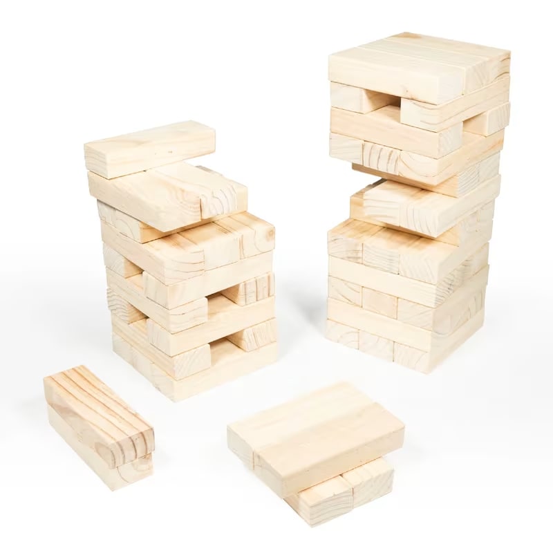 Dawson Sports Wooden Jumbo High Tower Game with Carry bag