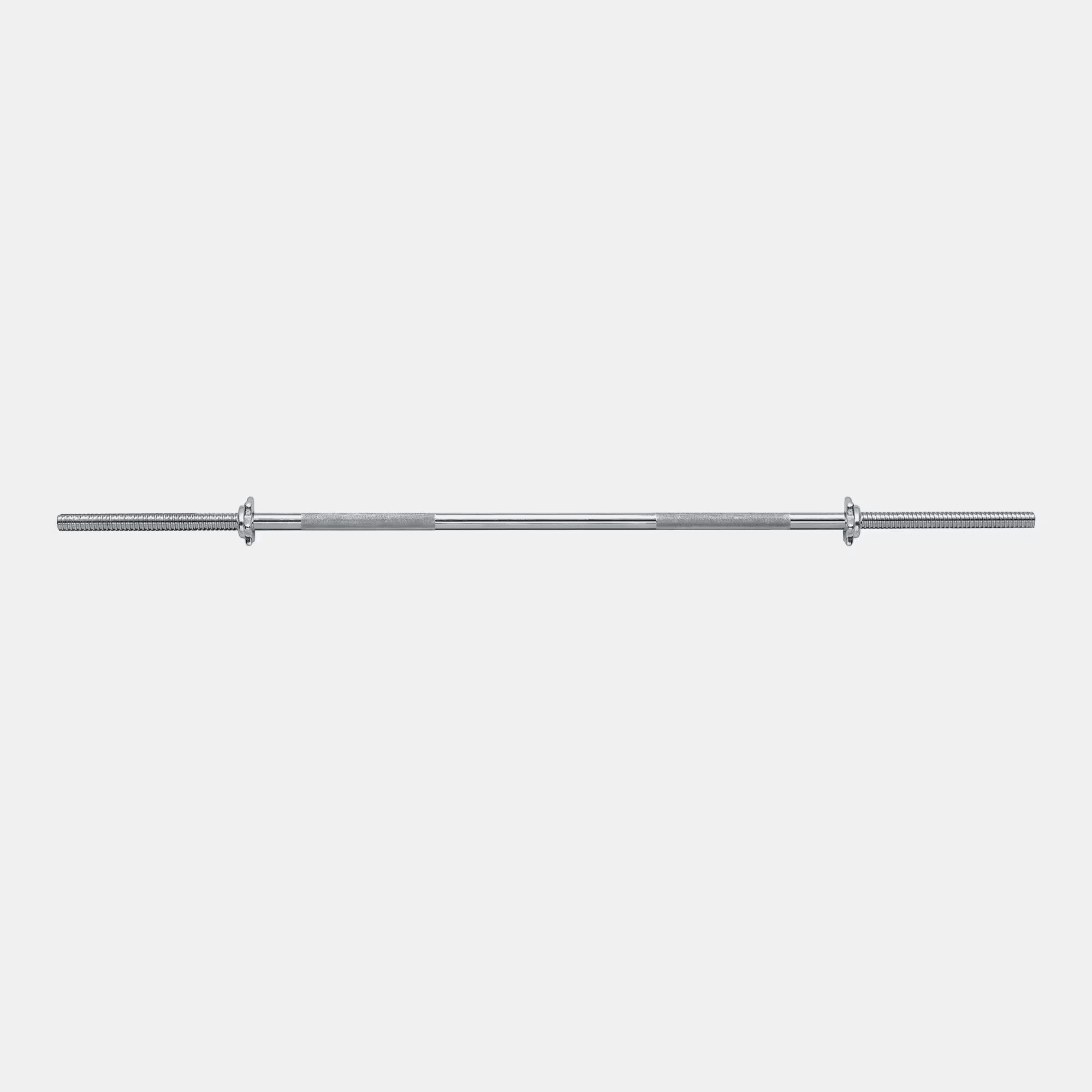 Body Sculpture Knurled Steel Bar 60"x1" Dia W/Clip Lock