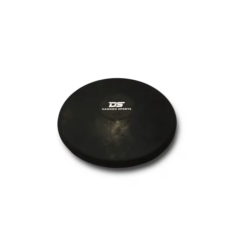 Dawson Sports Rubber Discus (Black)-2kg