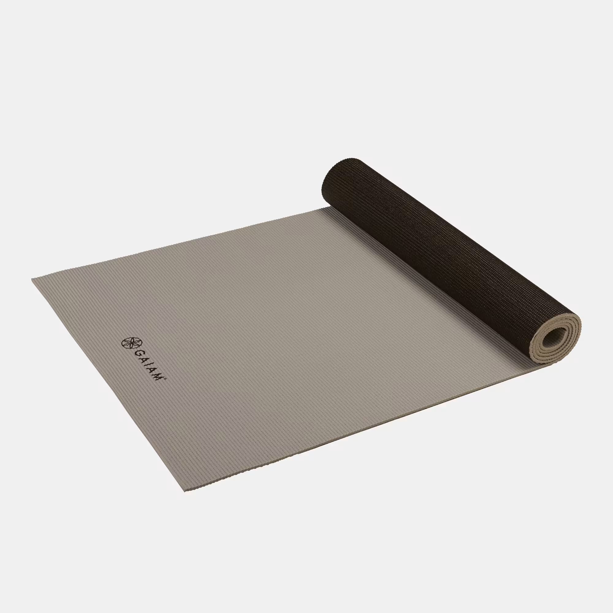 Gaiam 6mm Premium Granite/Storm 2-Color Yoga Mat