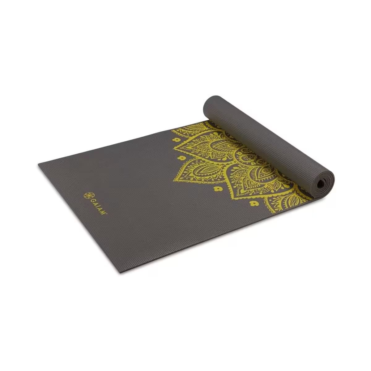 Gaiam Citron Sundial Yoga Mat 6mm Premium