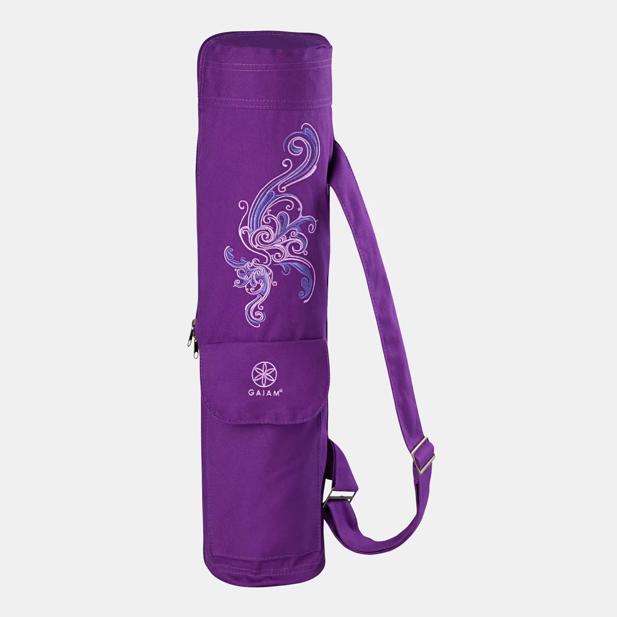 Gaiam Deep Plum Surf Yoga Mat Bag