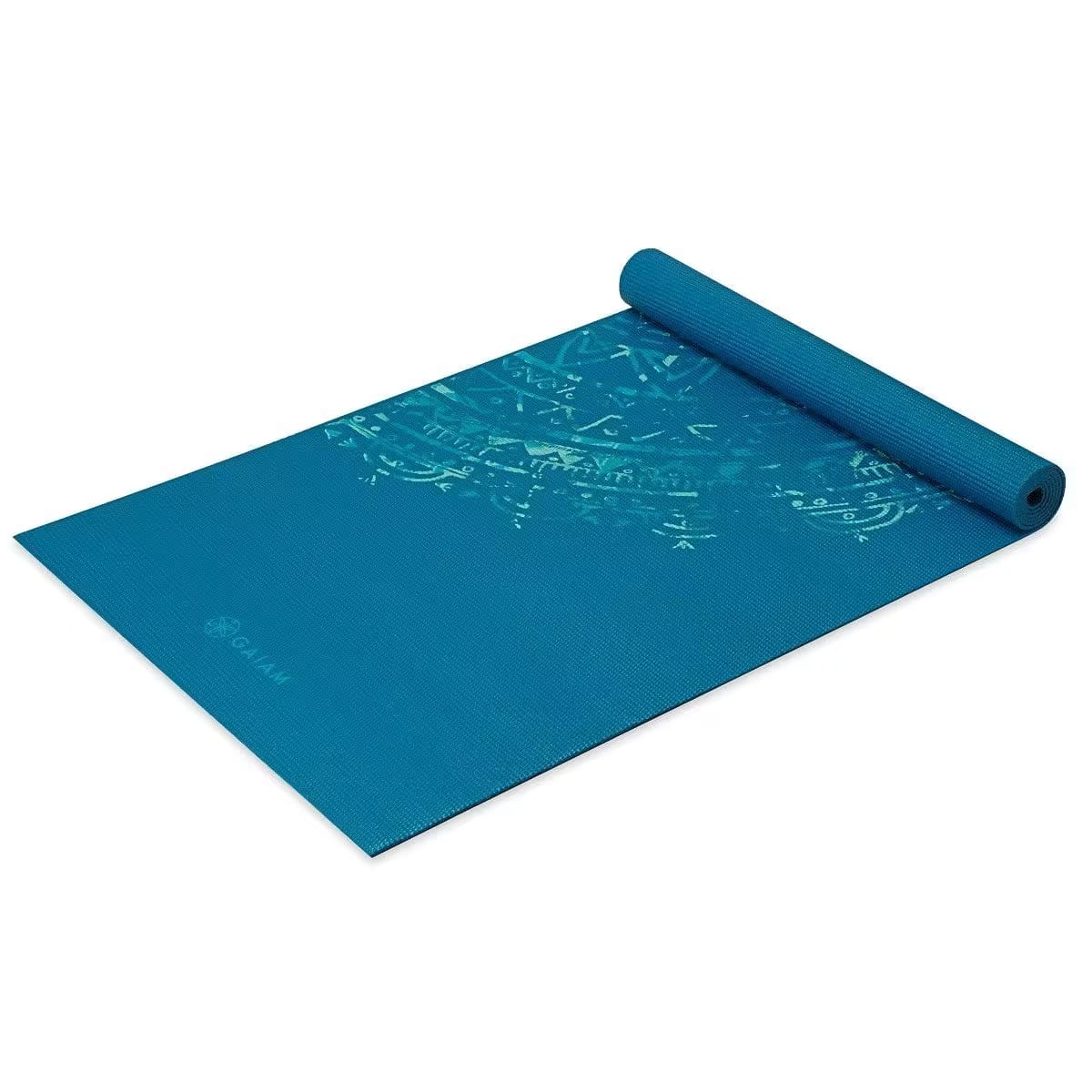 Gaiam Jade Mandala Yoga Mat 4mm Classic Printed