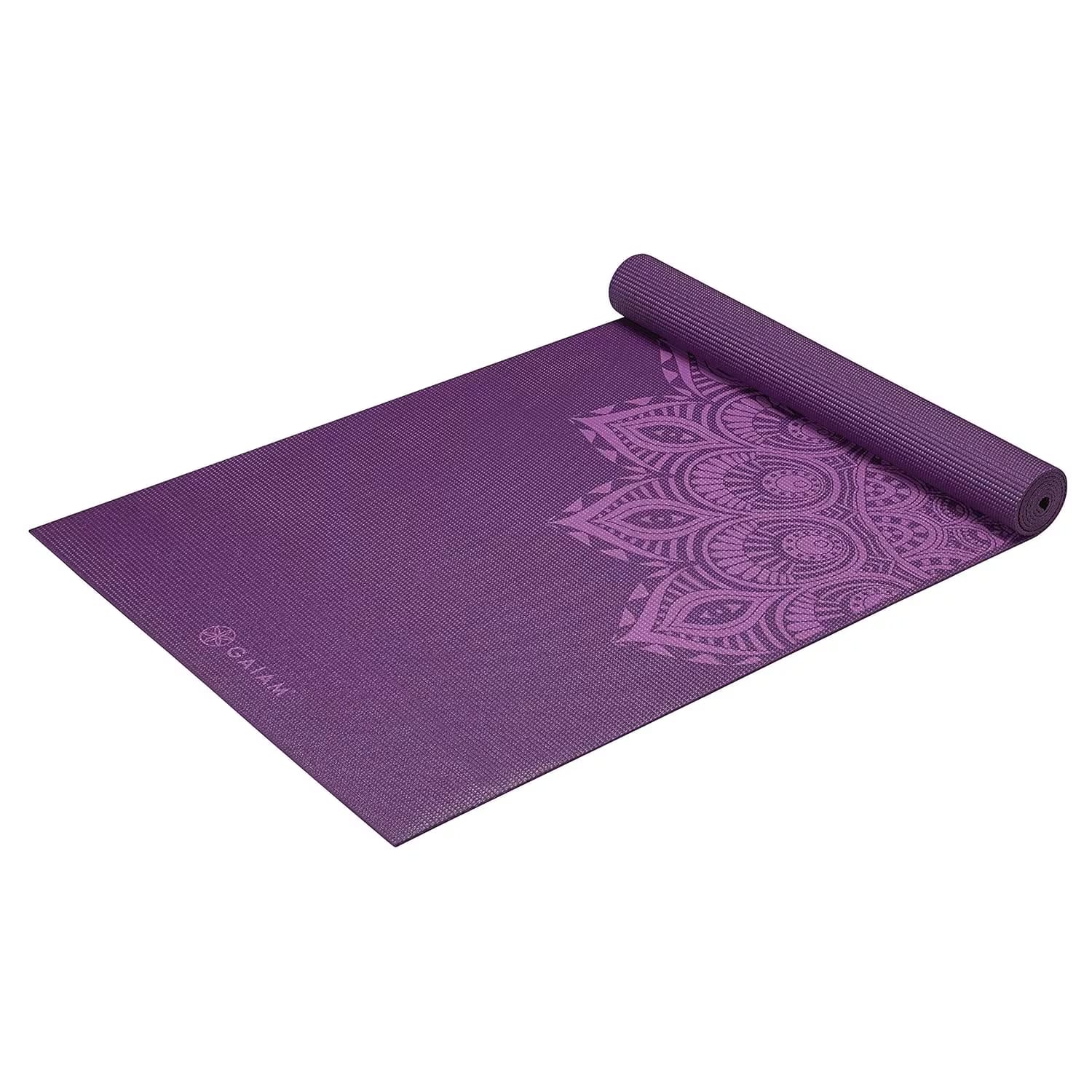 Gaiam 6mm Premium Purple Mandala Yoga Mat