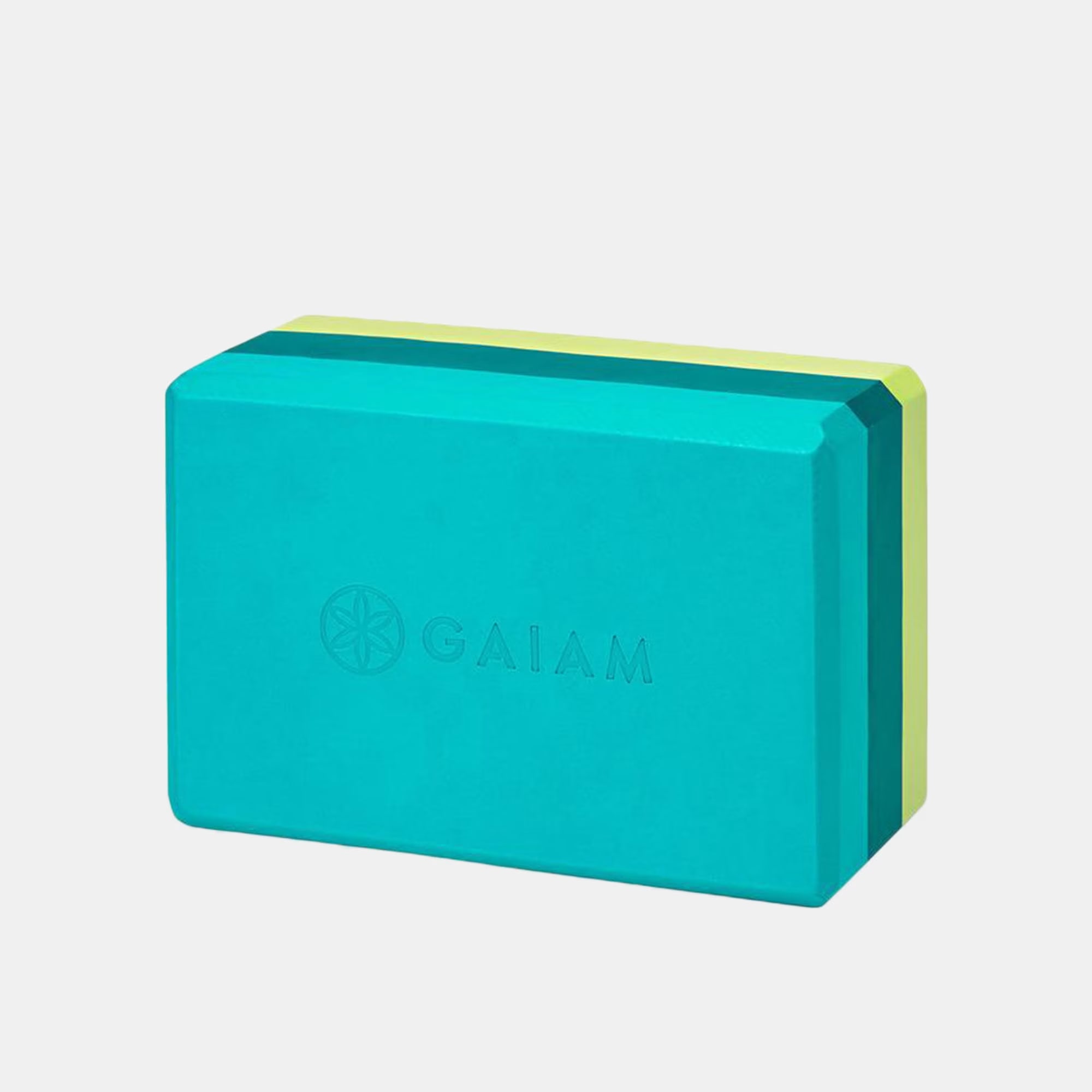 Gaiam Teal Tonal Tri-Color Block