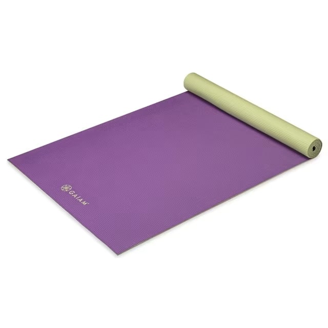 Gaiam 4mm Grape Cluster 2-Color Yoga Mat