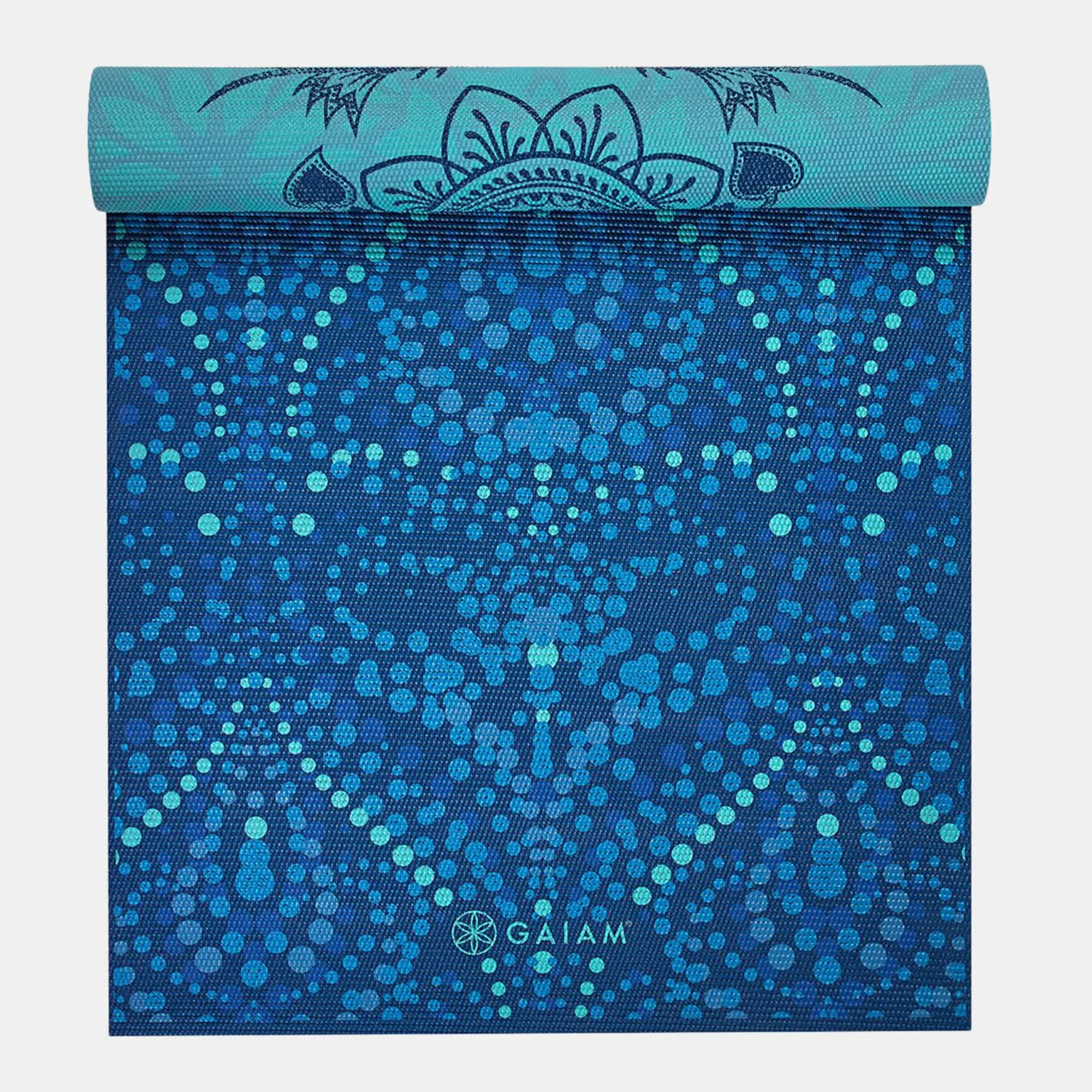 Gaiam 6mm Premium Reversible Yoga Mat Mystic Sky