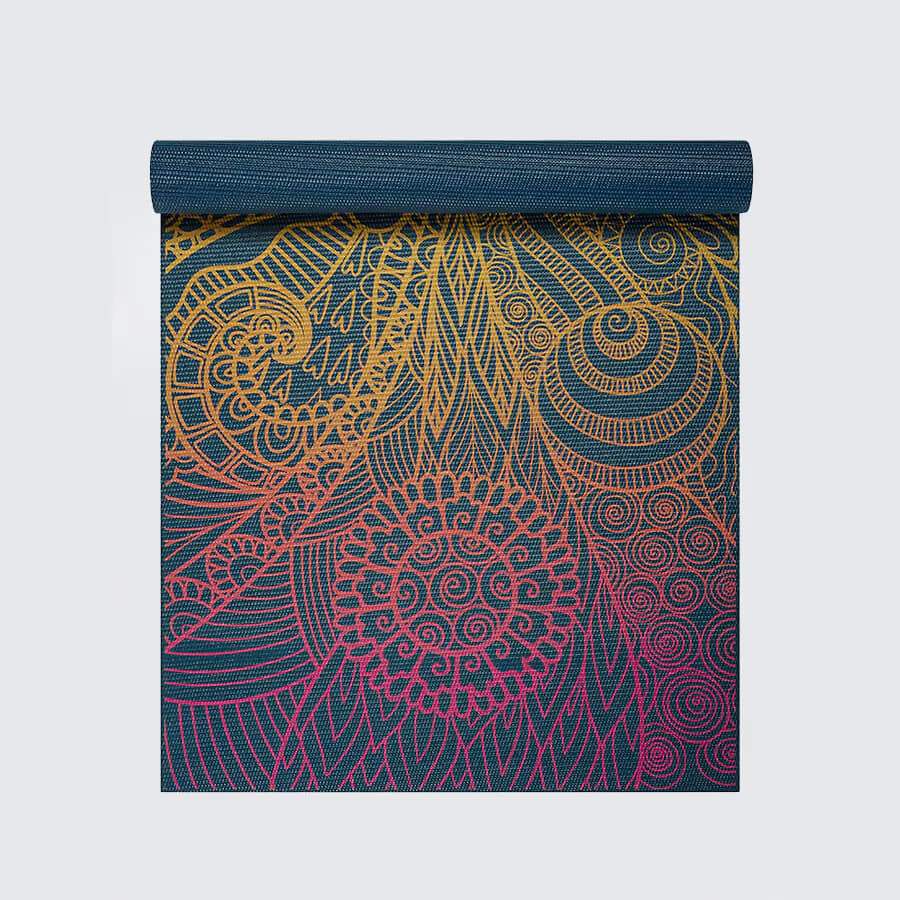 Gaiam Vivid Zest Yoga Mat 4mm Classic Printed
