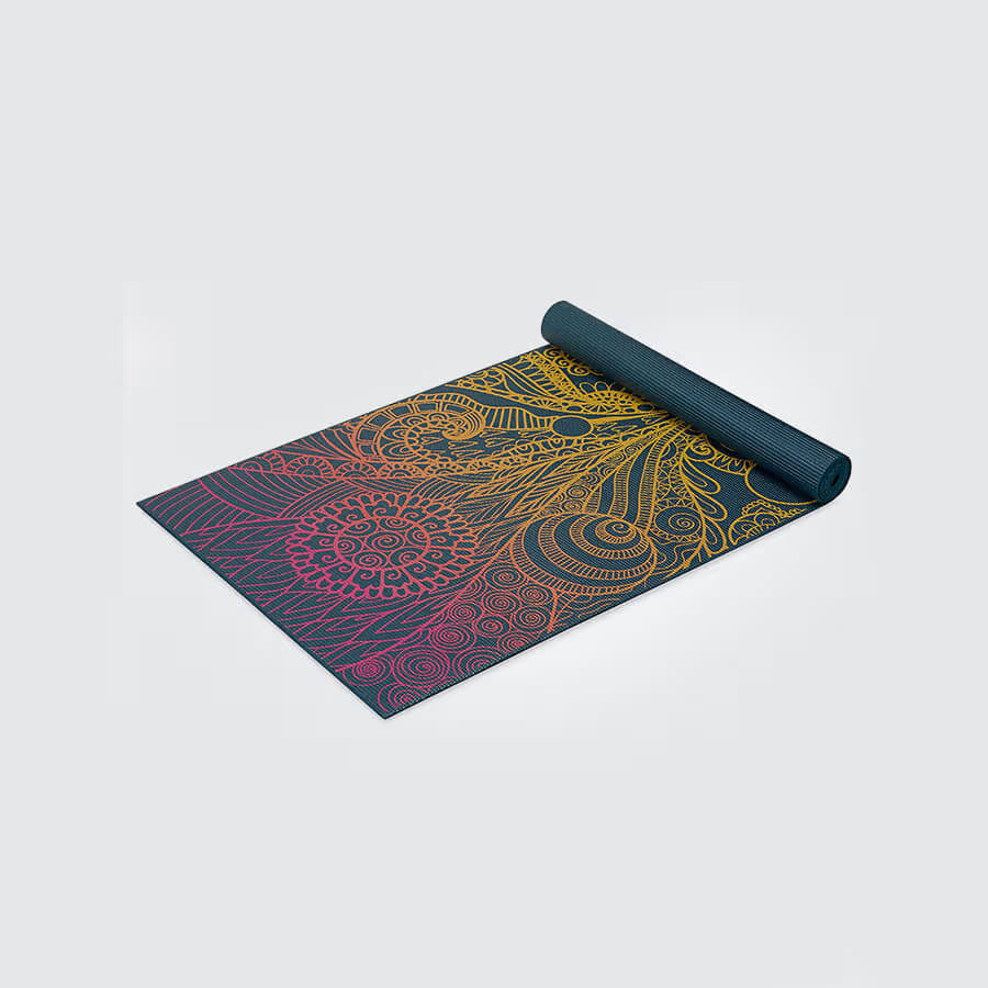 Gaiam Vivid Zest Yoga Mat 4mm Classic Printed