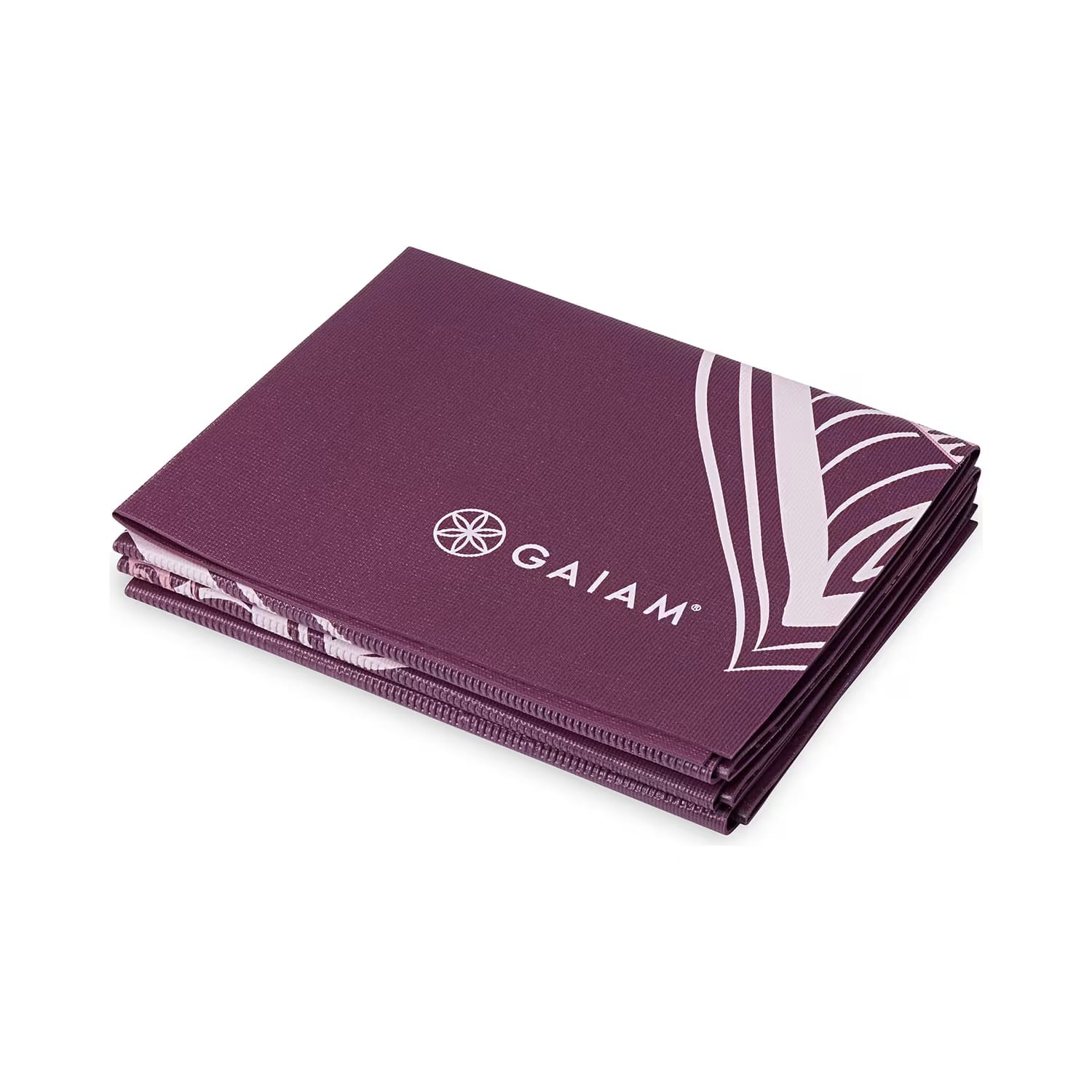 Gaiam Foldable Cranberry Point Yoga Mat (2mm)